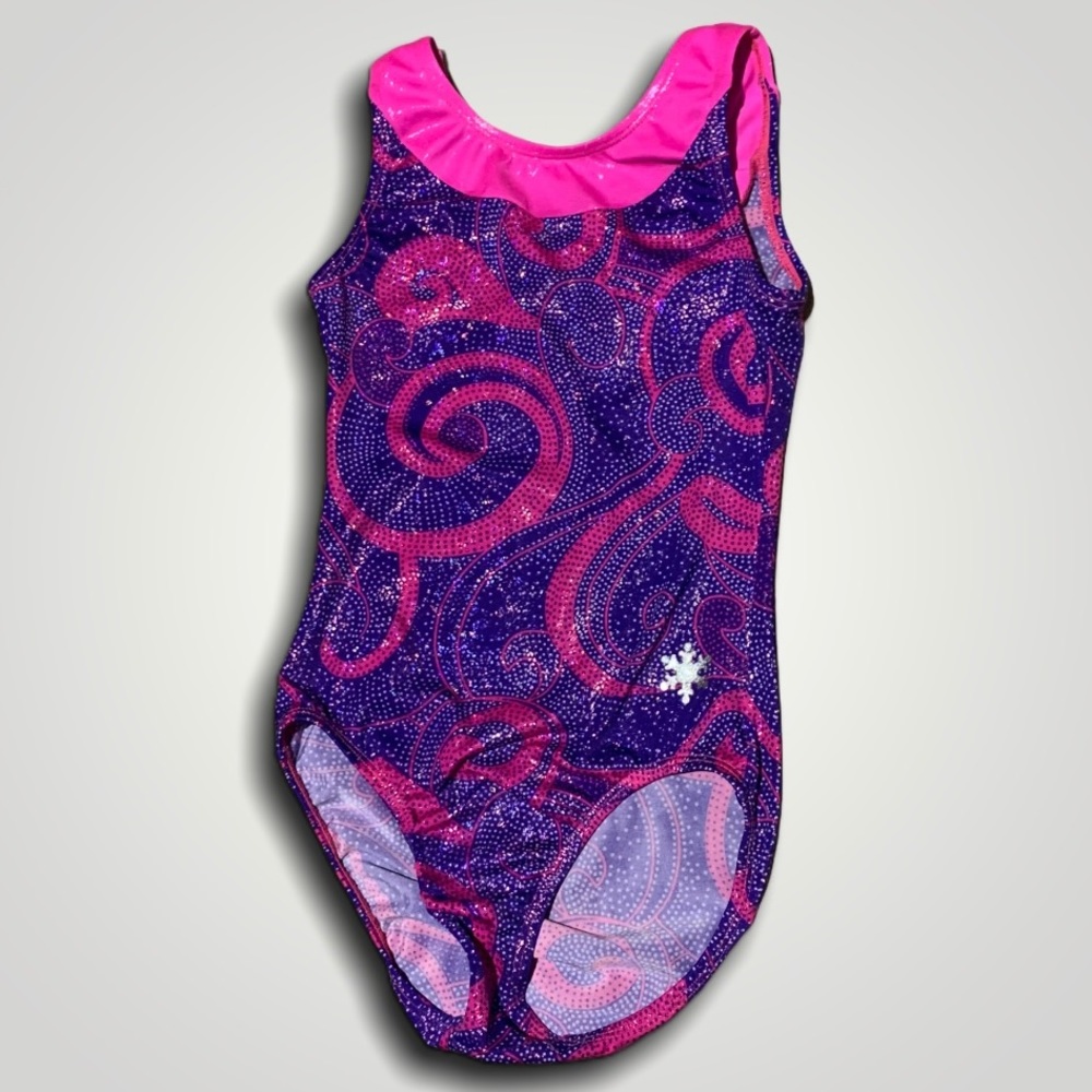 Snowflake swirl leotard size YL